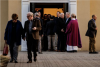 President Joe Biden leaving Mass at St. Joseph on the Brandywine Catholic Church in Greenville, Del., March 5, 2022. (Photo by Samuel Corum/AFP via Getty Images)