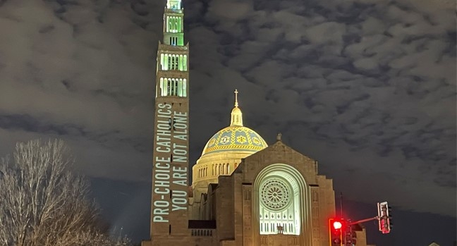 Catholic Leaders Condemn 'Diabolical' Pro-Abortion Messages Projected Onto National Shrine in DC - Vimarsana News