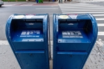  Mailboxes in midtown Manhattan as Postmaster General Louis DeJoy announced today that a controversial restructuring will be postponed until after the presidential election during the fourth phase of the coronavirus reopening on August 18, 2020 in New York, New York. The fourth phase allows outdoor arts and entertainment, sporting events without fans and media production. (Photo by Roy Rochlin/Getty Images)