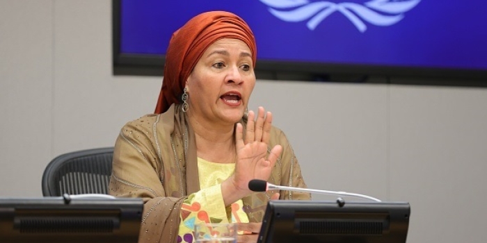 United Nations Deputy Secretary General Amina Mohammed. (Photo by EuropaNewswire / Gado / Getty Images)